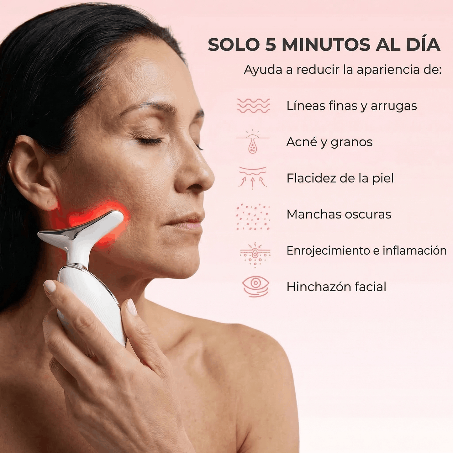 Gleaty Escultor LED Facial 7 en 1